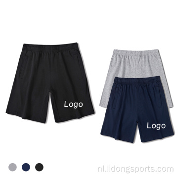 Aangepast logo Solid Color Mens Summer Shorts